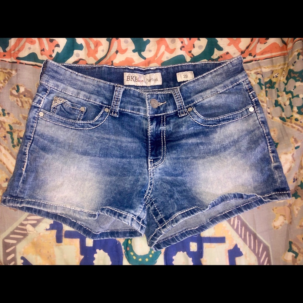 BKE denim by Buckle light wash jean shorts